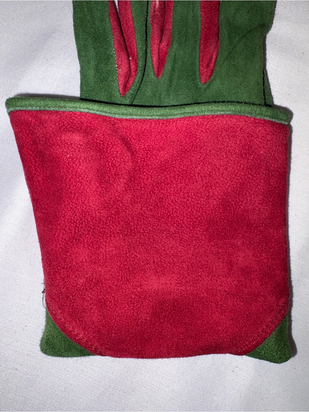 RARE Vintage Hermès Paris Suede Gauntlet Gloves 7.5 France Collector - Picture 6 of 8